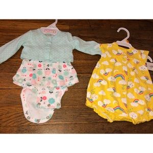 2 newborn outfits